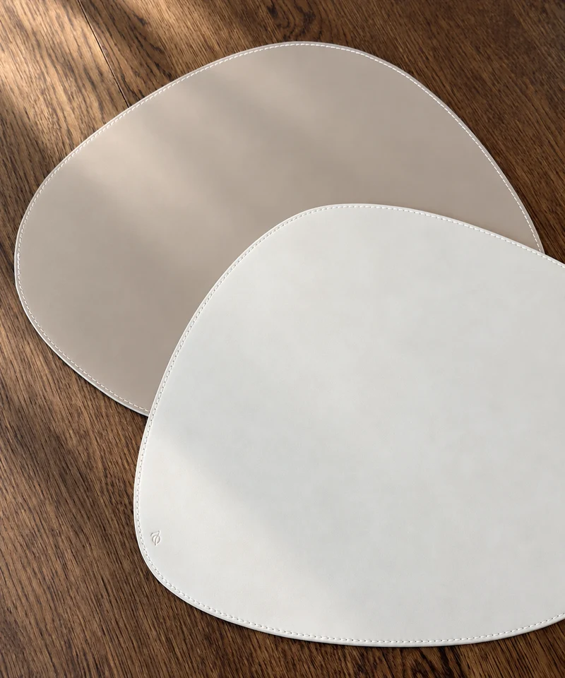 Telleruntersetzer Taupe/Creme | Jade