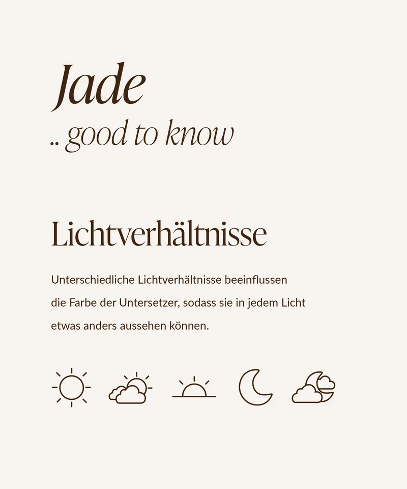 Telleruntersetzer Taupe/Creme | Jade
