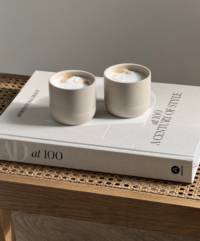Cappuccino Keramik Becher Beige | Faro