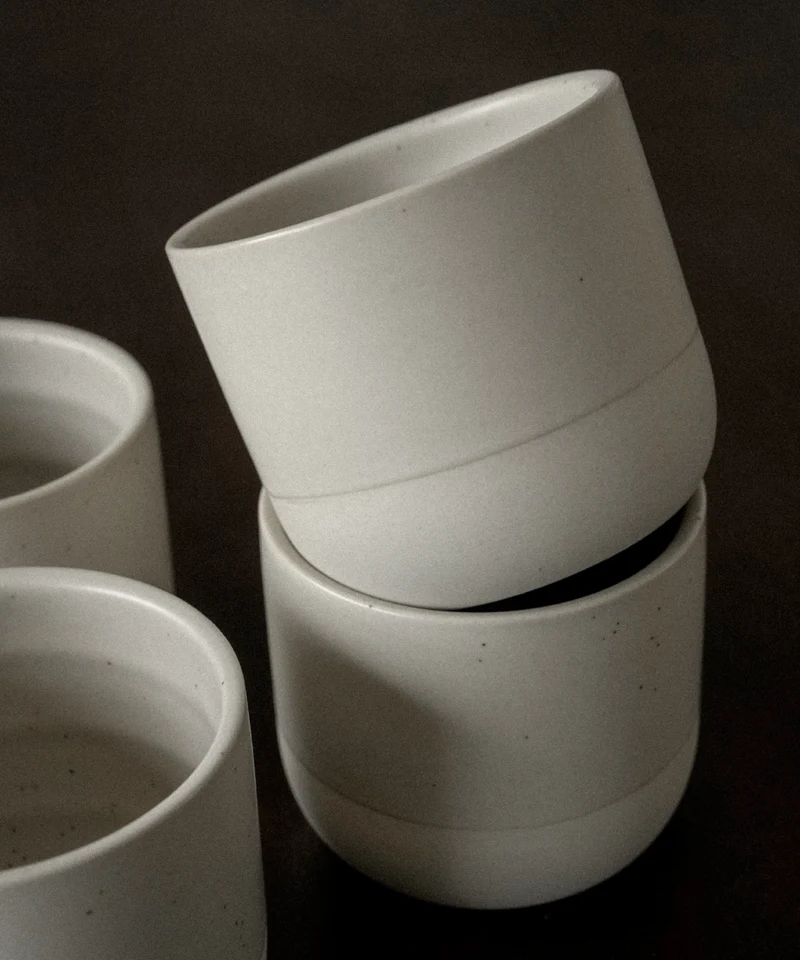 Cappuccino Keramik Becher Beige | Faro
