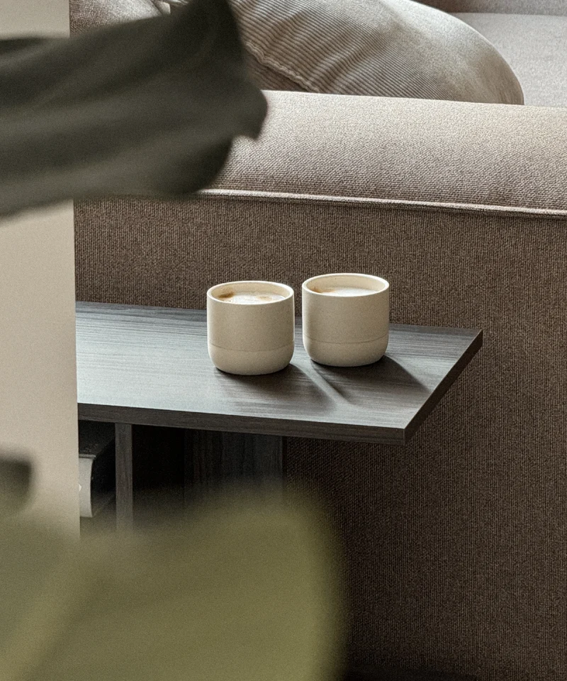 Cappuccino Keramik Becher Beige | Faro