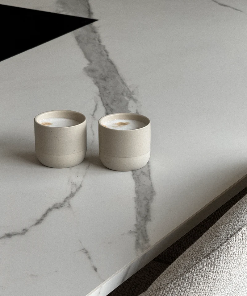 Cappuccino Keramik Becher Beige | Faro