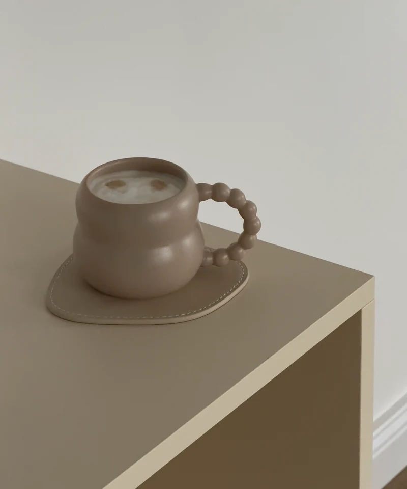 Keramiktasse Perlenhenkel Beige | Chloé