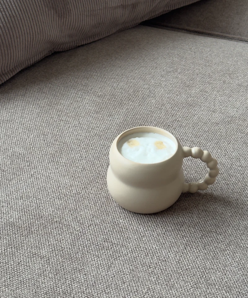 Keramiktasse Perlenhenkel Beige | Chloé