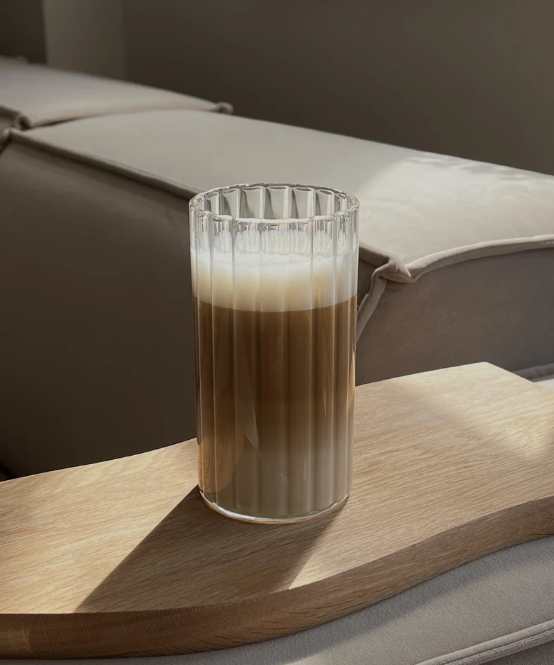 Großes Glas Streifen-Design | Norway