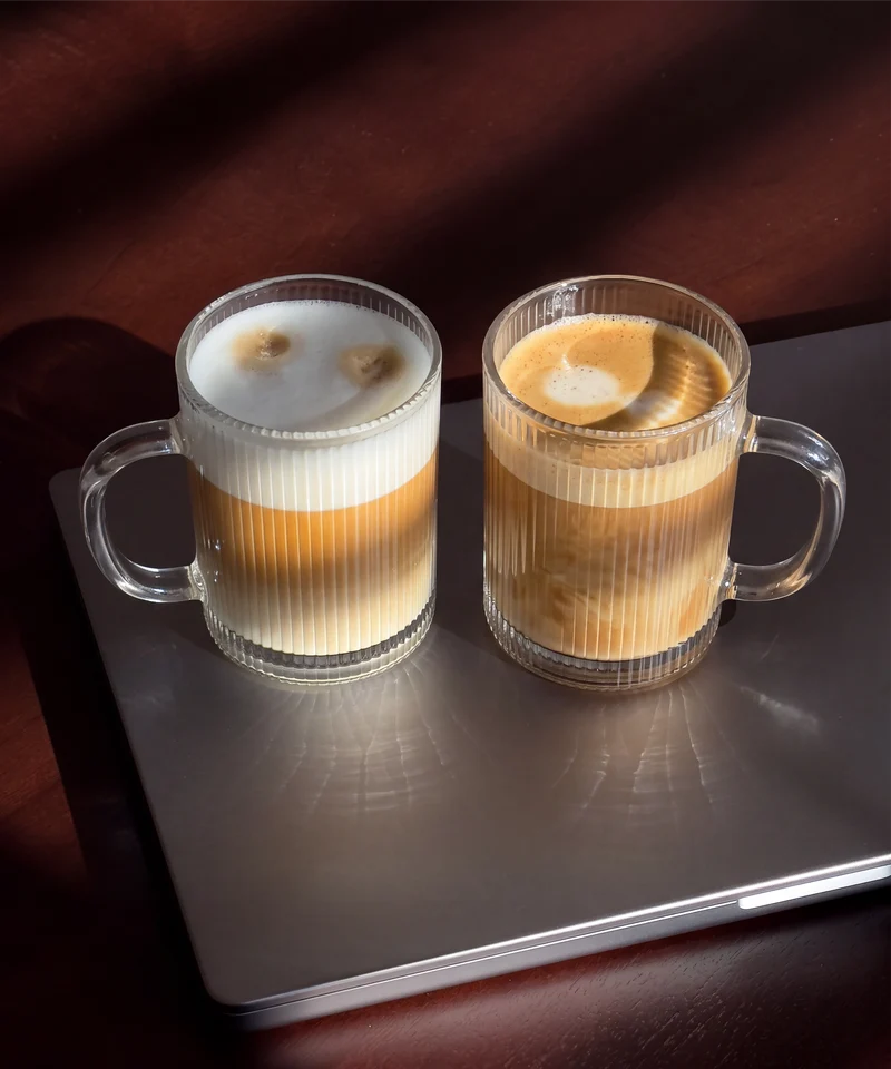 Geriffelte Glastasse (300ml) | Paris