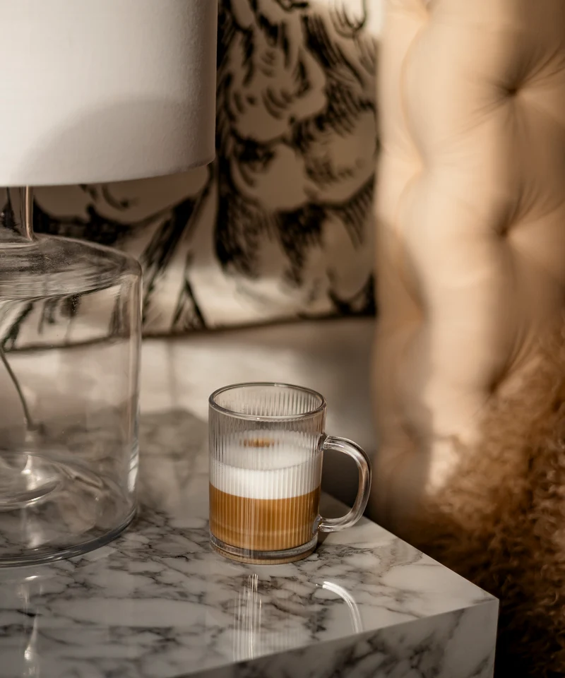 Geriffelte Glastasse (300ml) | Paris