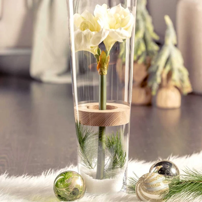 Vase 50 cm mit Holzeinsatz MAGICO