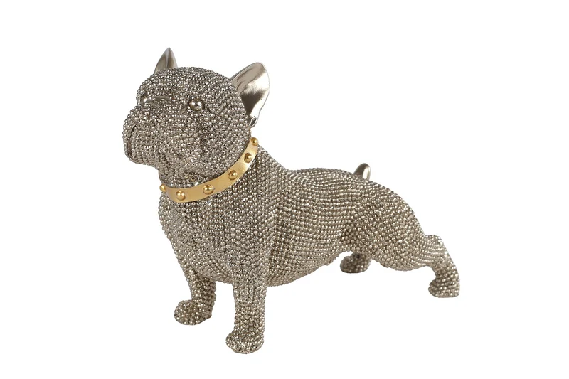 Sculptuur "Cairn Terrier" glinster goud polystone 22x9x17cm