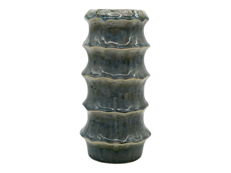 vase ceramic 'Yves' D14.2x27.5H green