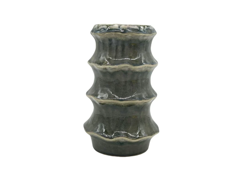 vase ceramic 'Yves' D13x20.2H green
