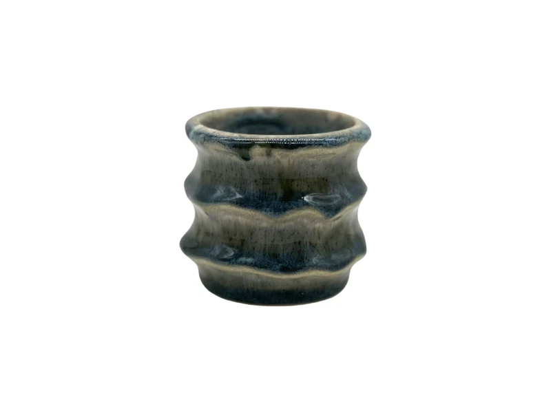 Pot ceramic 'Yves' D7.6x6.8H green