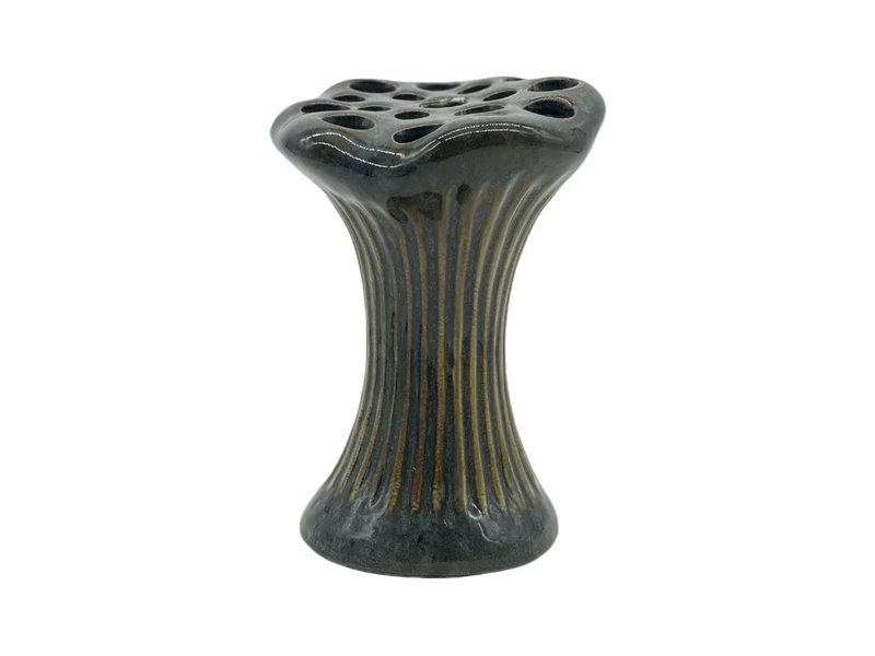 vase ceramic 'Loto' D10x13H green