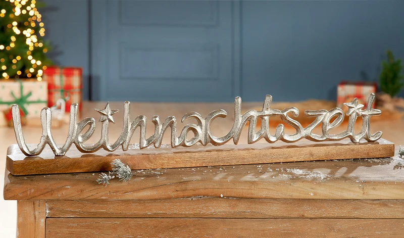Schriftzug, "Weihnachtszeit"