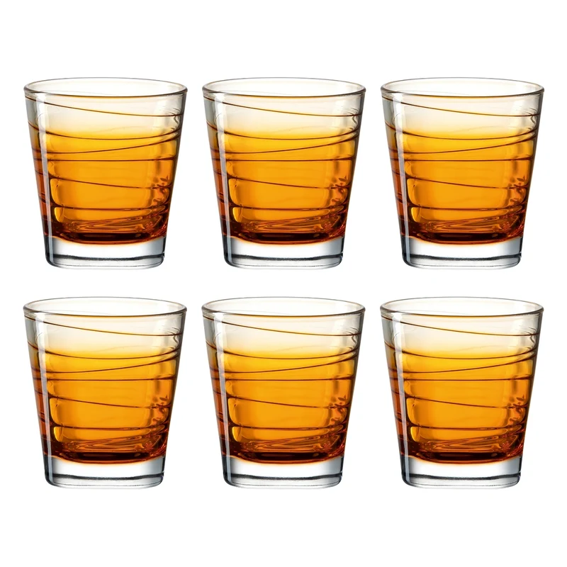 Trinkglas VARIO STRUTTURA 250 ml orange 6er-Set