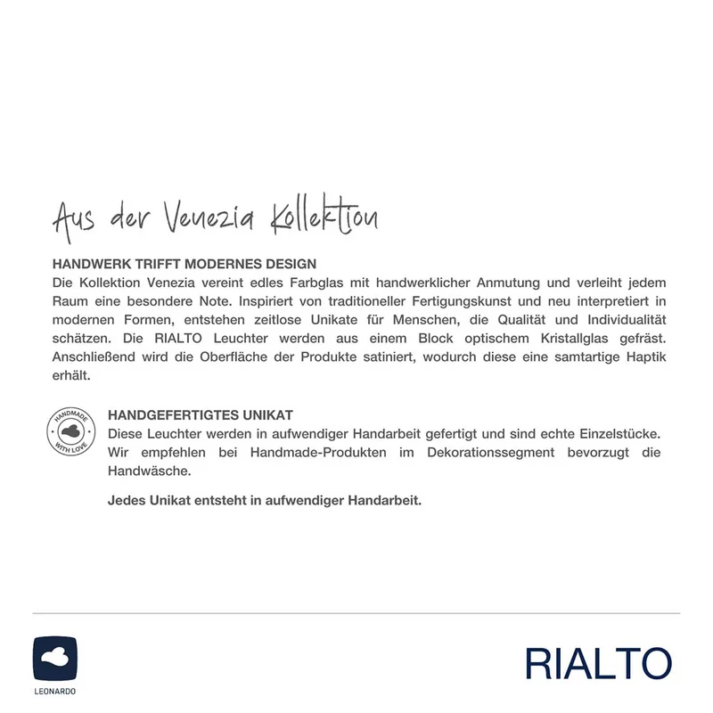 Leuchter RIALTO 40 cm satiniert