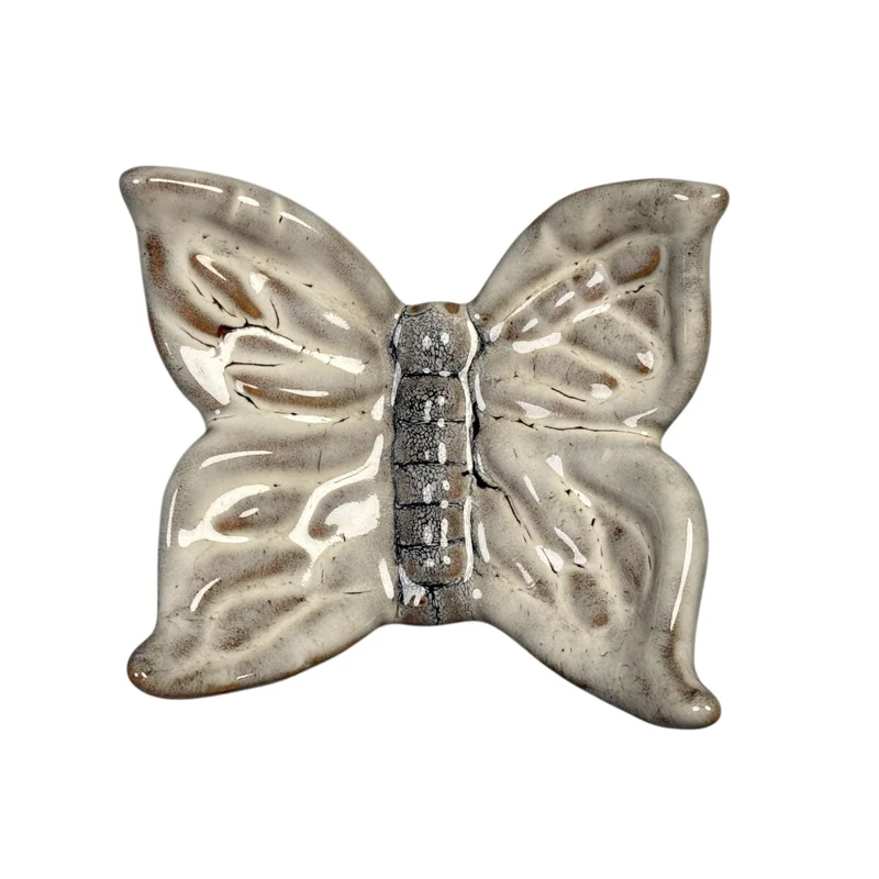 SCHMETTERLING KERAMIK D10,2 WEISS