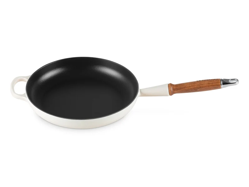 Le Creuset Brat- und Servierpfanne Signature mit Holzgriff meringue 26cm