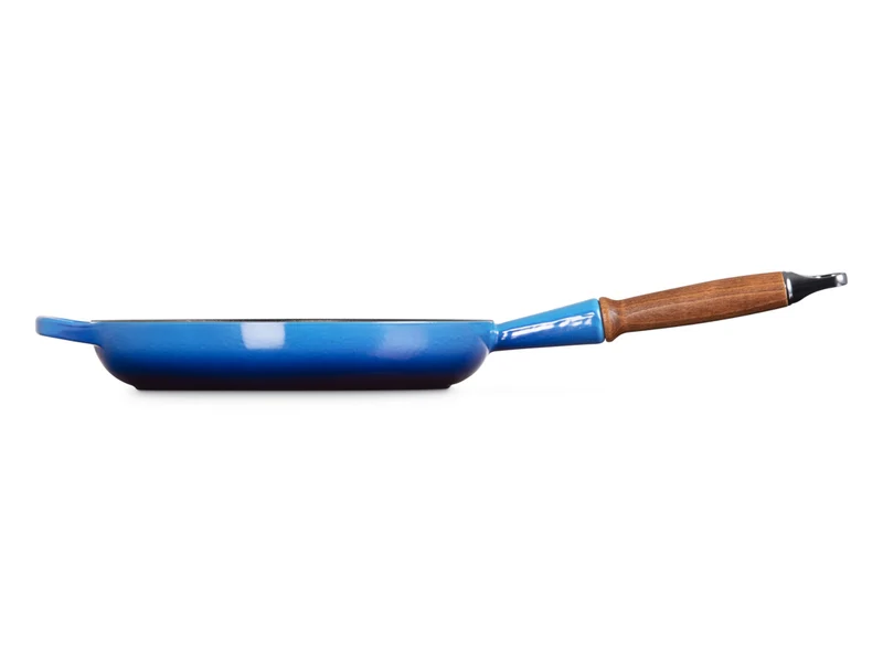 Le Creuset Brat- und Servierpfanne Signature mit Holzgriff azure 26cm