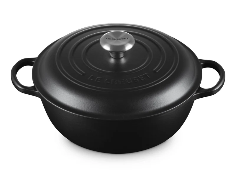 Le Creuset Stew Pot Signature rund schwarz matt 26cm