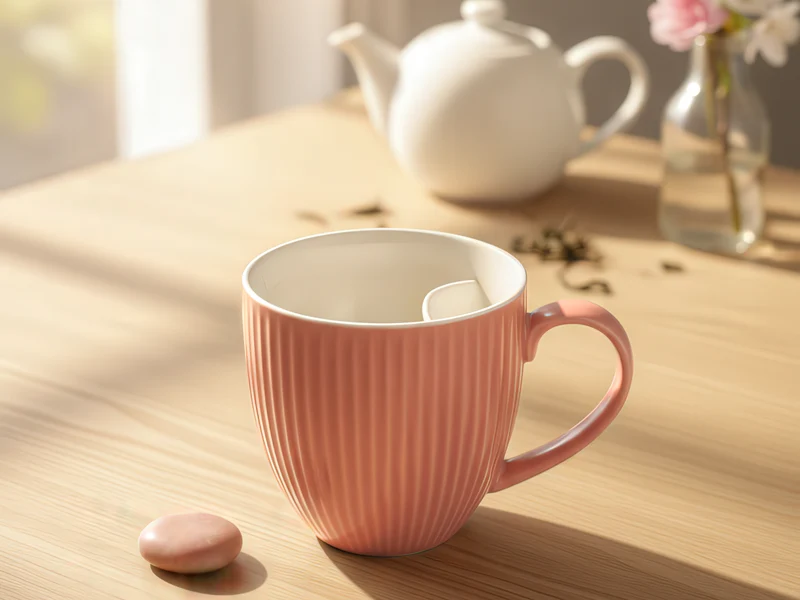 Cangoo Cup® Embossed Rose Teebecher mit Beutelablage 0,33l