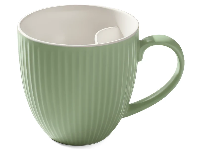 Cangoo Cup® Embossed Green Teebecher mit Beutelablage 0,33l