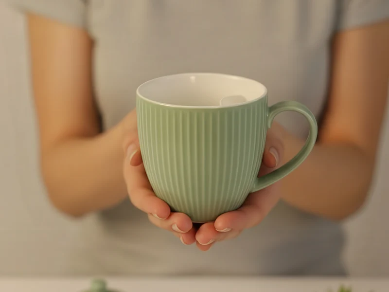 Cangoo Cup® Embossed Green Teebecher mit Beutelablage 0,33l