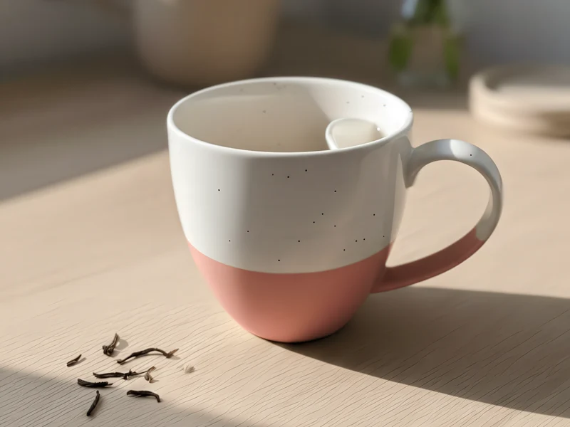 Cangoo Cup® Semi Rose Teebecher mit Beutelablage 0,33l