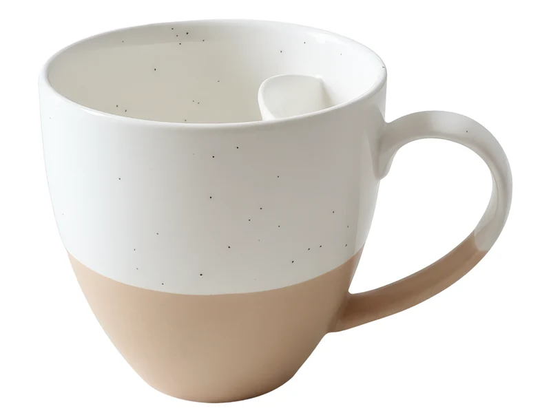 Cangoo Cup® Semi Beige Teebecher mit Beutelablage 0,33l