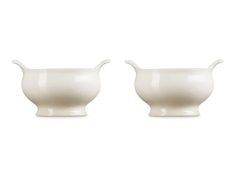 Le Creuset Suppenterrine Tradition meringue 0,6l 2er Set