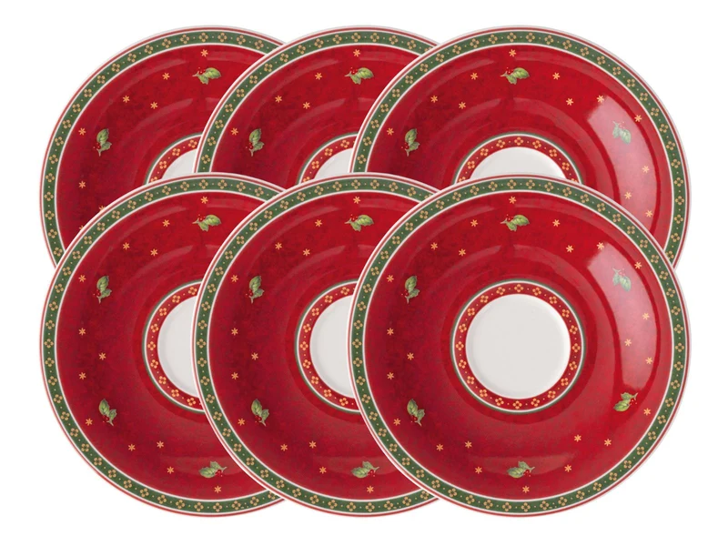 Villeroy & Boch Toy's Delight Specials Kaffee-Untertasse rot 16,7cm Set6