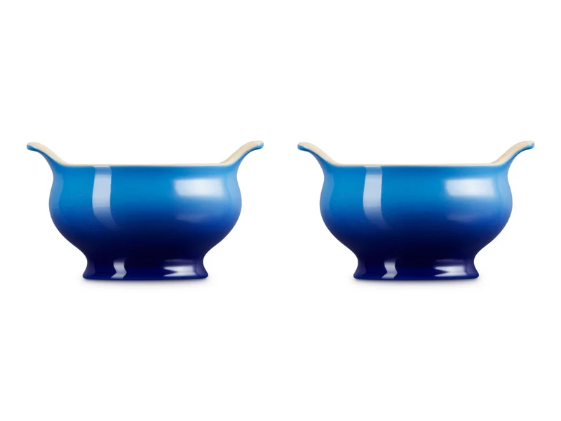Le Creuset Suppenterrine Tradition azure 0,6l 2er Set