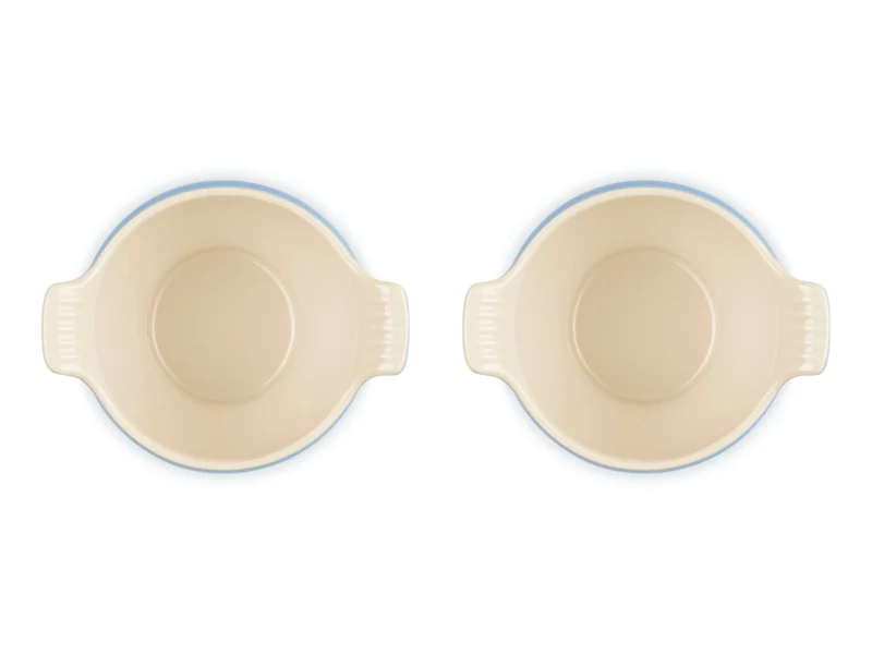 Le Creuset Suppenterrine Tradition azure 0,6l 2er Set