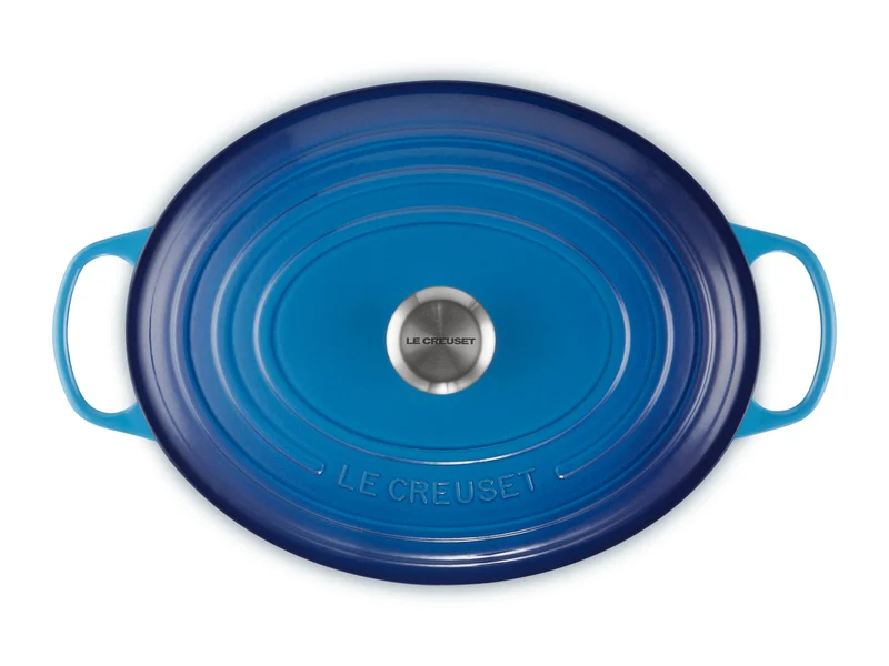 Le Creuset Bräter Signature oval azure 33cm