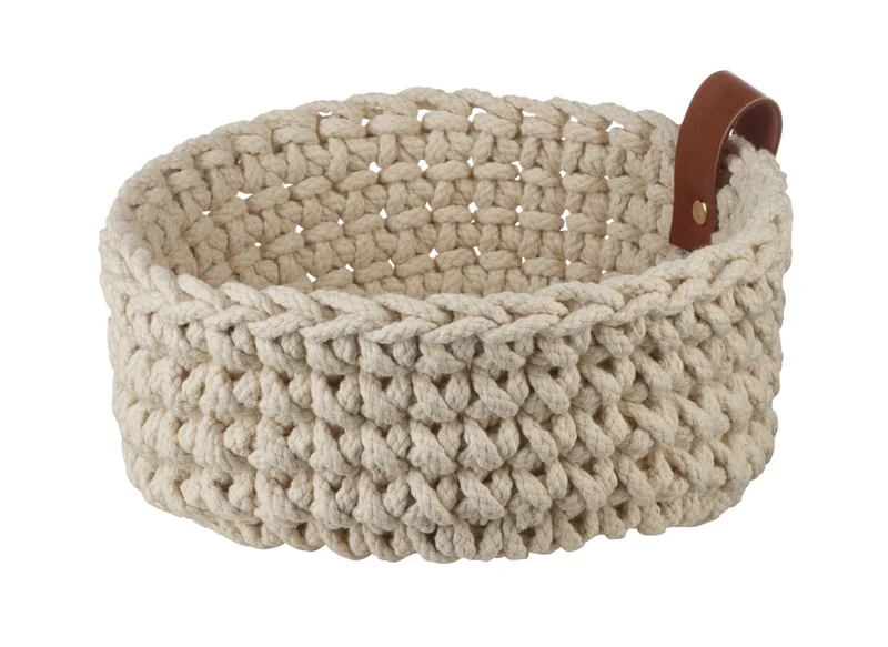 ASA Häkelkorb S ecru 17 cm