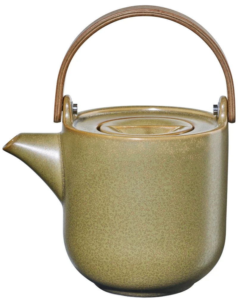 ASA COPPA Teekanne mit Holzgriff miso 0,6 l
