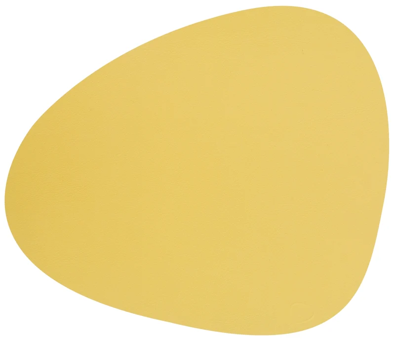 LIND DNA NUPO Tischset Curve L yellow 37 x 44 cm