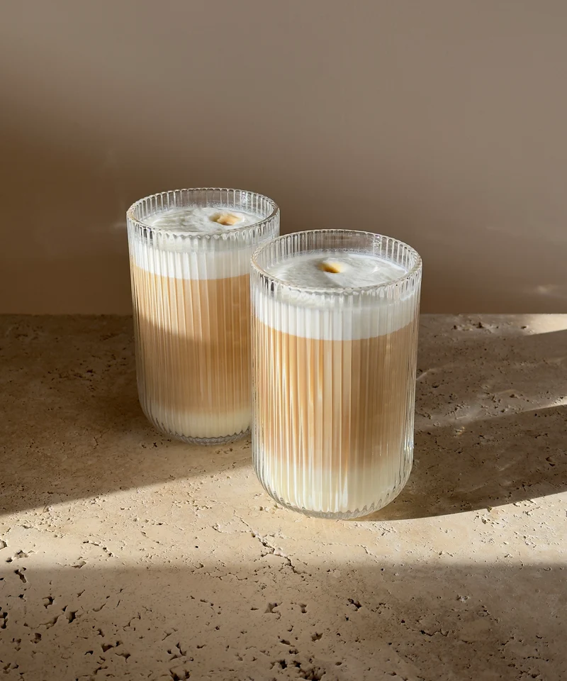 Geriffeltes großes Glas | Paris