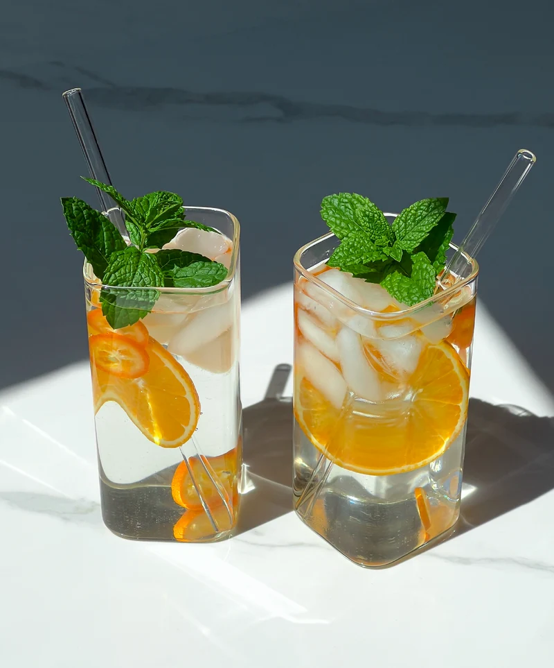 Glas eckiges Design | Kuba