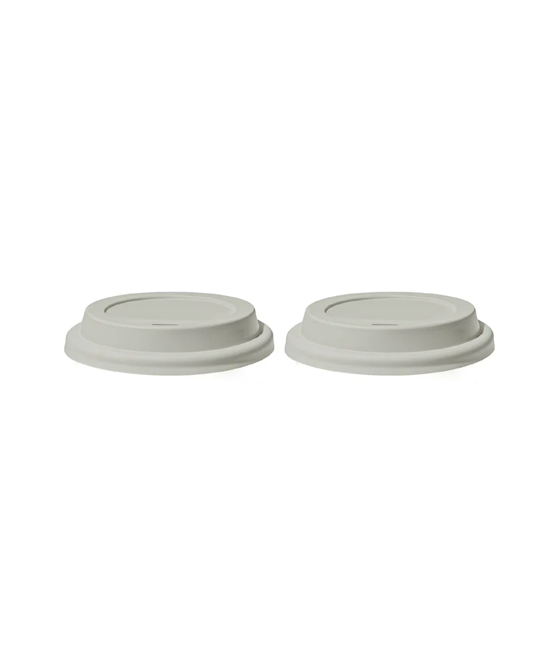 To-Go Becher Silikon-Deckel im 2er Set Greige | Brooklyn