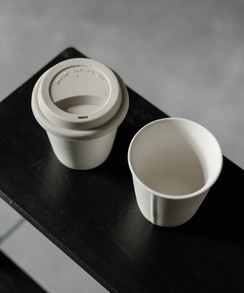 To-Go Becher Silikon-Deckel im 2er Set Greige | Brooklyn