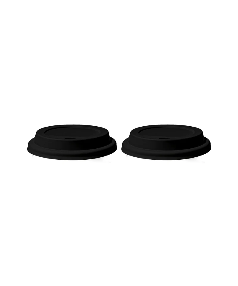 To-Go Becher Silikon-Deckel im 2er Set Schwarz | Brooklyn