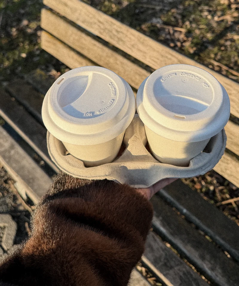 To-Go Becher Silikon-Deckel im 2er Set Weiß | Brooklyn