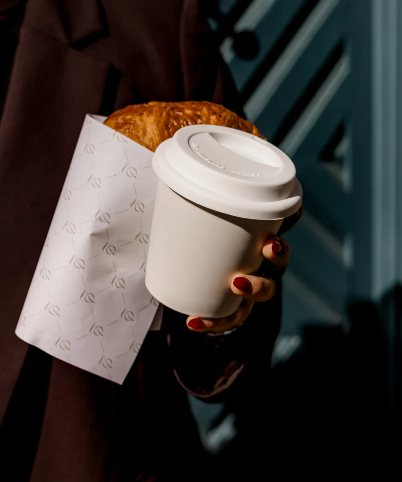 To-Go Becher Silikon-Deckel im 2er Set Weiß | Brooklyn