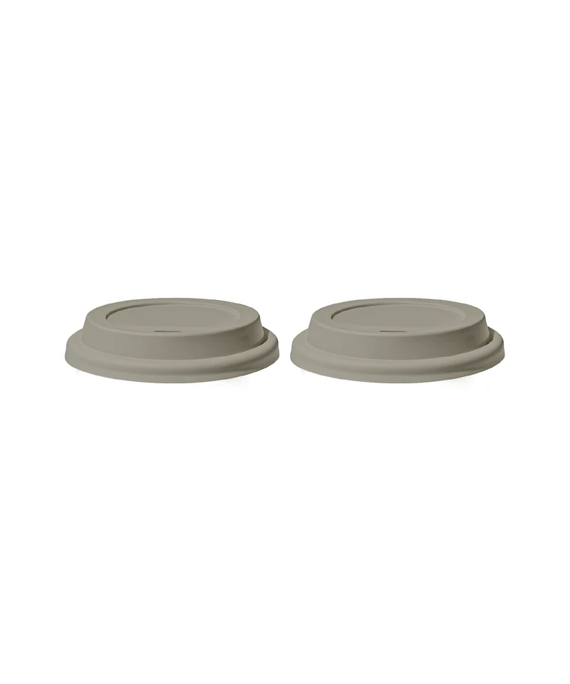 To-Go Becher Silikon-Deckel im 2er Set Taupe | Brooklyn