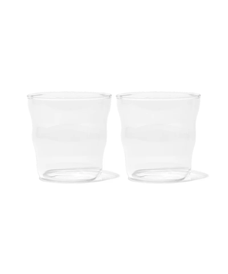 Kleines Trinkglas im Wellen-Design | Capri