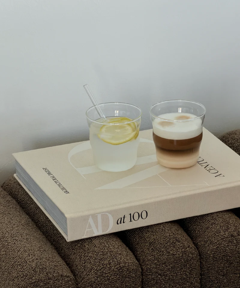 Kleines Trinkglas im Wellen-Design | Capri