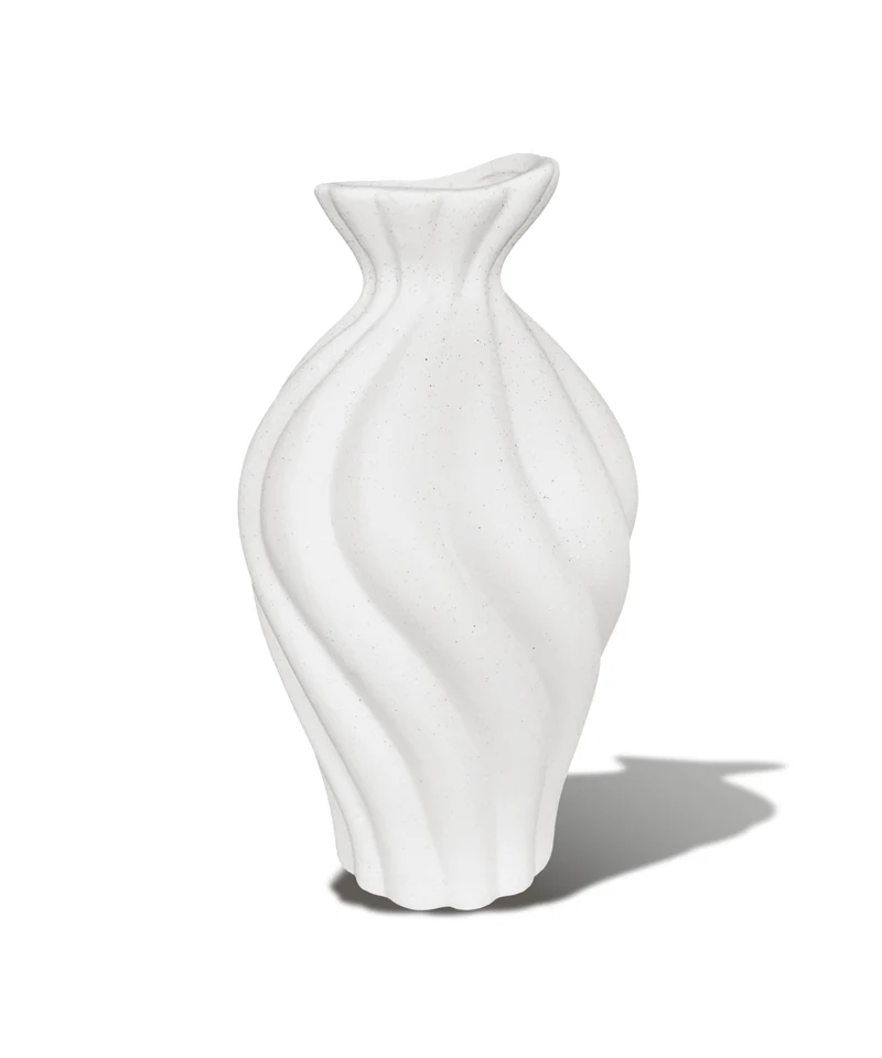 Keramikvase mit gedrehtem Wellenrelief | Esma