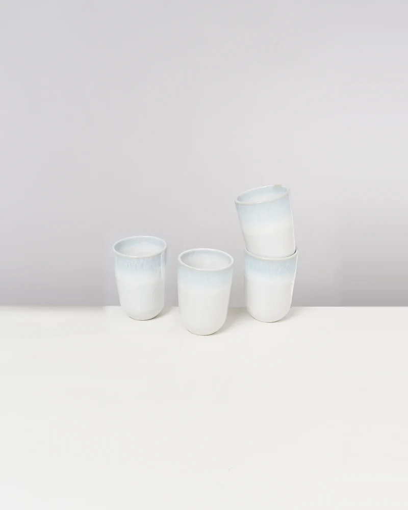 Copa Alto Becher groß mint weiß 4er-Set