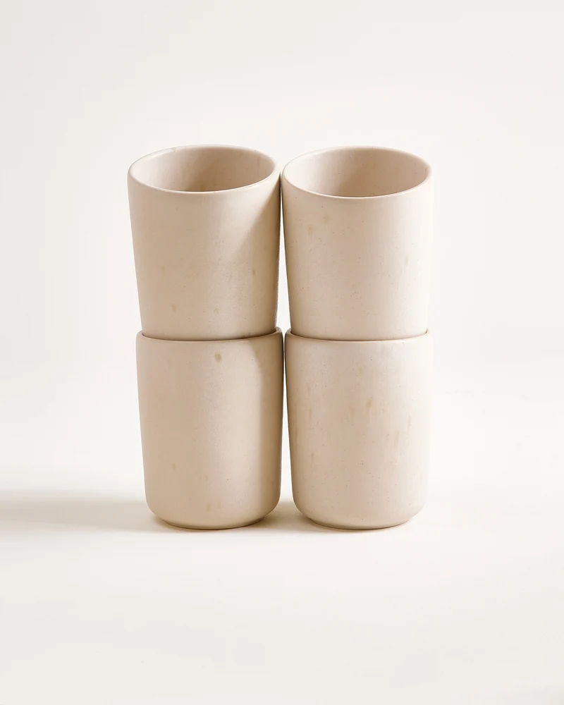 Sintra Becher groß sand 4er-Set